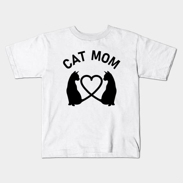 Cat Mom cat lover gift Kids T-Shirt by millersye